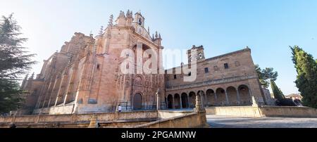 Exterior views facade of San Esteban Convent in Salamanca (Spain). Stock Photo