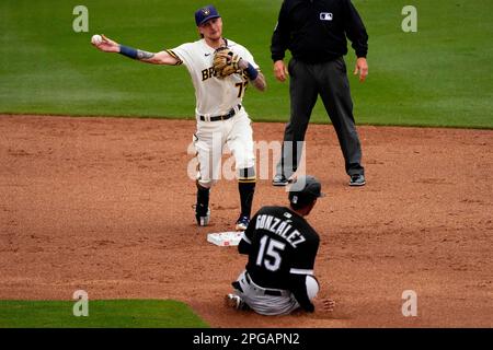 This is a 2023 photo of Romy Gonzalez of the Chicago White Sox baseball  team. This image reflects the Chicago White Sox active roster as of  Wednesday, Feb. 23, 2023, when this