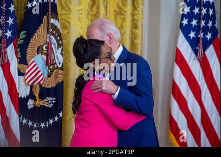 President Joe Biden, Right, Presents The Presidential Medal Of Freedom 