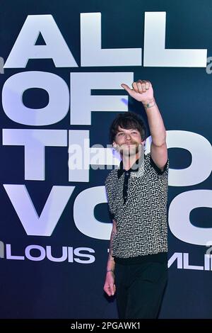 Mexico City, Mexico. 20th Mar, 2023. British Singer Louis Tomlinson, attends the red carpet to promote his the 'All Of Those Voices' documentary at Cinepolis Oasis Coyoacan on March 20, 2023 in Mexico City, Mexico. (Credit Image: © Jaime Nogales/eyepix via ZUMA Press Wire) EDITORIAL USAGE ONLY! Not for Commercial USAGE! Stock Photo