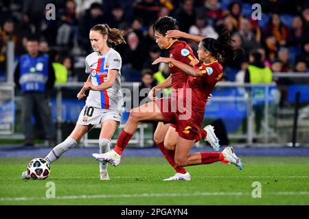 Rome, Italy. 21st Mar, 2023. Caroline Graham Hansen of FC Barcelona during the UEFA Womenâ&#x80;&#x99;s Champions League match between AS Roma and FC Barcelona at Stadio Olimpico on March 21, 2023 in Rome, Italy. Credit: Independent Photo Agency/Alamy Live News Stock Photo