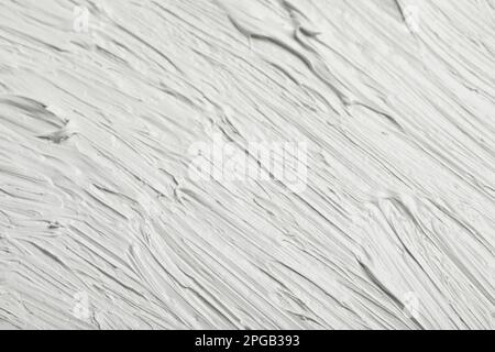 Texture Of White Oil Paint As Background Closeup Stock Photo