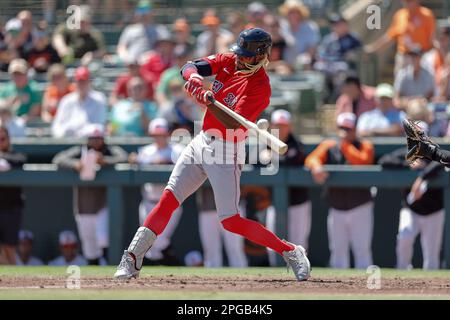 Boston Red Sox Raimel Tapia during a baseball game at Fenway Park, Monday,  May 15, 2023, in Boston. (AP Photo/Charles Krupa Stock Photo - Alamy