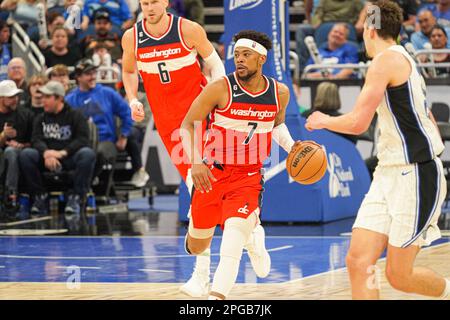 Washington Wizards guard Jordan Goodwin (7) in action during the second ...