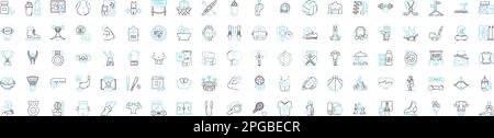 Fitness business vector line icons set. Fitness, Business, Exercise, Training, Weight-loss, Nutrition, Health illustration outline concept symbols and Stock Vector