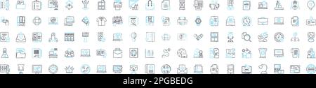 Corporate structure vector line icons set. Organisation, Hierarchy, Network, Framework, Corporate, Division, Reporting illustration outline concept Stock Vector