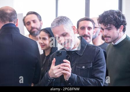 March 21, 2023, Rome, RM, Italy: Italian director and actor Beppe Fiorello attends the photocall of the film 'Stranizza d'amuri' at Cinema Quattro Fontane in Rome (Credit Image: © Matteo Nardone/Pacific Press via ZUMA Press Wire) EDITORIAL USAGE ONLY! Not for Commercial USAGE! Stock Photo