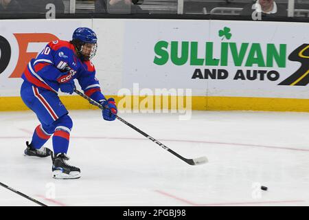 UMass Lowell official hockey east game hot puck