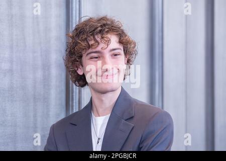 March 21, 2023, Rome, RM, Italy: Italian actor Gabriele Pizzurro attends the photocall of the film 'Stranizza d'amuri' at Cinema Quattro Fontane in Rome (Credit Image: © Matteo Nardone/Pacific Press via ZUMA Press Wire) EDITORIAL USAGE ONLY! Not for Commercial USAGE! Stock Photo