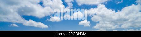 Panoramic sky background. White clouds  on the sky Stock Photo