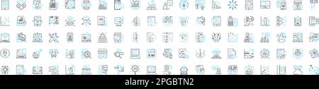 Network marketing business vector line icons set. Network, Marketing, Business, MLM, Direct, Selling, Home-Based illustration outline concept symbols Stock Vector