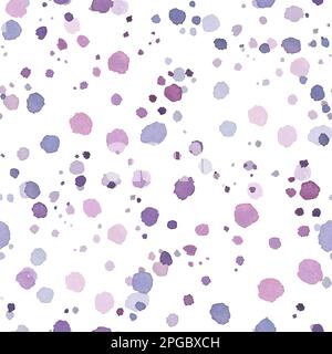 seamless pattern watercolor messy blue raindrops on white background ...