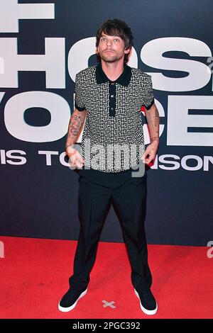 Mexico City, Mexico. 20th Mar, 2023. March 20, 2023, Mexico City, Mexico: British Singer Louis Tomlinson, attends the red carpet to promote his the 'All Of Those Voices' documentary at Cinepolis Oasis Coyoacan on March 20, 2023 in Mexico City, Mexico. (Photo by Jaime Nogales/ Eyepix Group) (Photo by Eyepix/NurPhoto) Credit: NurPhoto SRL/Alamy Live News Stock Photo