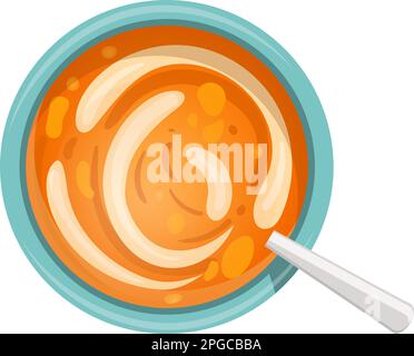 lentil food cartoon vector illustration Stock Vector