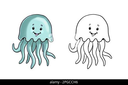 Jellyfish Coloring Pages For Kids – Free Printables - Kids Art & Craft