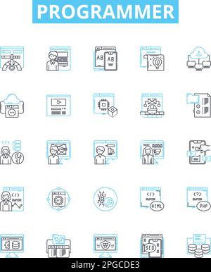 QA engineer icons set with software testing symbols flat isolated ...