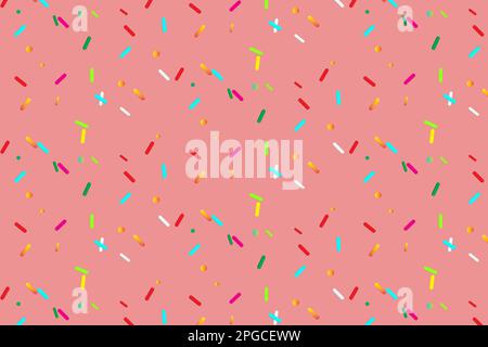 Pattern with geometric elements in the form of ice cream flakes in pink tones. Abstract Background Vector Stock Vector