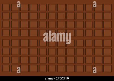Chocolate striped pattern in gradation brown tones. vector abstract background for design Stock Vector