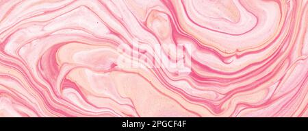Abstract fluid art background light purple and pink glitter colors. Liquid marble. Acrylic painting on canvas with rose gradient. Watercolor backdrop Stock Photo