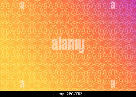 Pattern with geometric elements in yellow-pink tones. Abstract gradient background vector Stock Vector
