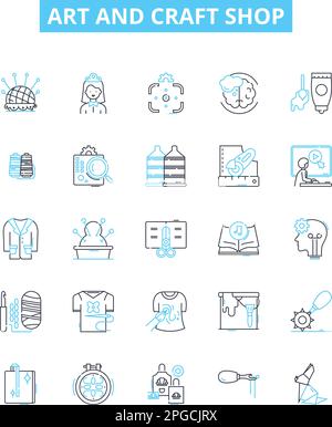 Knitting and crochet set vector ink hand drawn illustration Stock ...