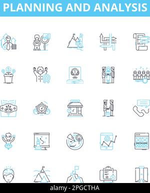 Measurement and calculations line icon concept. Measurement and ...