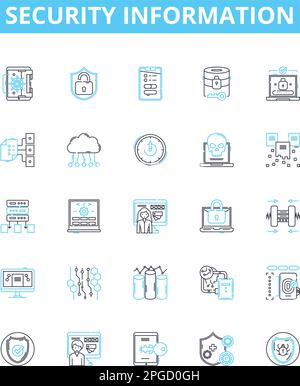 Backups icons set. Outline set of backups vector icons for web design ...