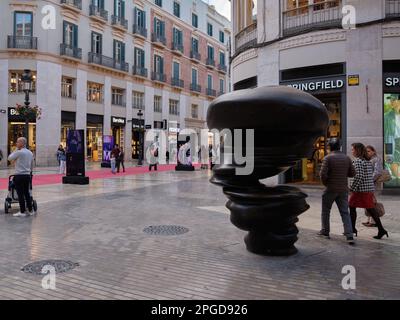 Points of view,Tony Cragg, sculpture in Málaga, Spain.