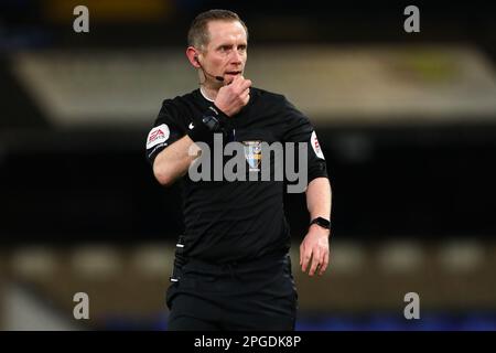 Referee, Paul Johnson - Ipswich Town v West Ham United, FA Youth Cup Sixth Round, Portman Road, Ipswich, UK - 22nd February 2023 Stock Photo