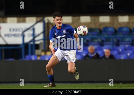 Finley Barbrook of Ipswich Town - Ipswich Town v West Ham United, FA Youth Cup Sixth Round, Portman Road, Ipswich, UK - 22nd February 2023 Stock Photo
