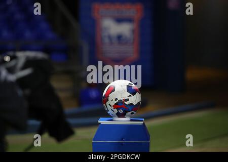 Official Puma match ball of the EFL - Ipswich Town v West Ham United, FA Youth Cup Sixth Round, Portman Road, Ipswich, UK - 22nd February 2023 Stock Photo