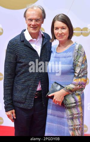 Munich, Deutschland. 02nd July, 2019. ARCHIVE PHOTO: Edgar SELGE turns 75 on March 27, 2023, Edgar SELGE (actor), with wife Franziska WALSER (actress). Bavaria Film Fest Reception on the occasion of the Munich Film Festival on July 2nd, 2019 ? Credit: dpa/Alamy Live News Stock Photo