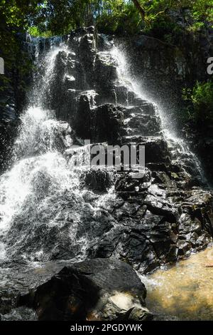 Waterfall on the countryside of Hogsback in South Africa Stock Photo ...