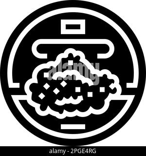 snuff tobacco nicotine glyph icon vector illustration Stock Vector ...