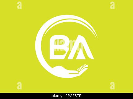 BA letter design Stock Vector