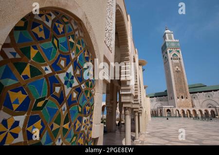 moschea hassan secondo, casablanca, marocco, magreb, africa, Stock Photo