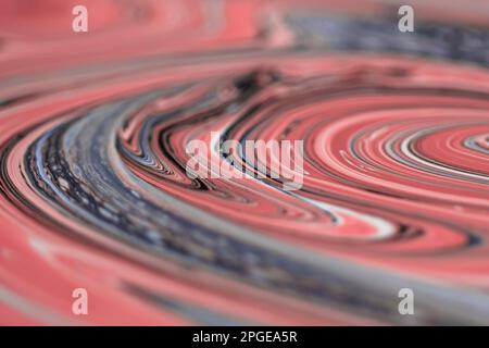 Colorful swirls of pink paint. Abstract background. Stock Photo