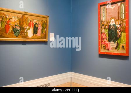 The Separation of the Apostles and a Marian painting in National Gallery of Ireland Dublin Stock Photo