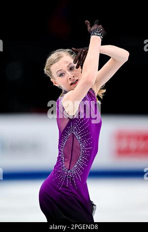 Lorine SCHILD (FRA), during Women Free Skating, at the ISU World Junior ...