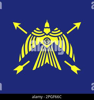 flying freedom bird falcon geometric arrow modern technology logo design vector Stock Vector