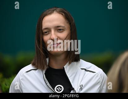 Miami Gardens FL, USA. 22nd Mar, 2023. Iga Swiatek withdraws from the 2023 Miami Open at Hard Rock Stadium on March 22, 2023 in Miami Gardens, Florida. Credit: Mpi04/Media Punch/Alamy Live News Stock Photo