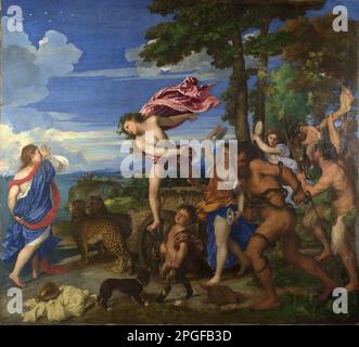 Bacchus and Ariadne from 1520 until 1523 by Titian Stock Photo