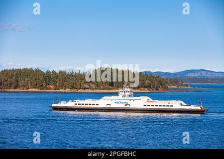 BC Ferry Skeena Queen en route to Saltspring Island near Victoria in British Columbia Canada Stock Photo