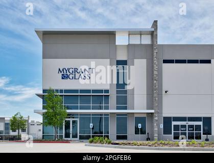 Houston, Texas USA 03-19-2023: MyGrant Glass office building exterior in Houston, TX. Wholesale distributor of automotive glass, USA company est. 1926 Stock Photo