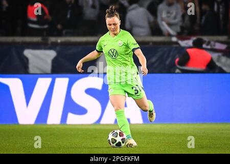 Paris, France, France. 22nd Mar, 2023. Marina HEGERING of Wolfsburg during the UEFA Women's Champions League match between Paris Saint-Germain and Verein fur Leibesubungen Wolfsburg (VfL) at Parc des Princes Stadium on March 22, 2023 in Paris, France. (Credit Image: © Matthieu Mirville/ZUMA Press Wire) EDITORIAL USAGE ONLY! Not for Commercial USAGE! Stock Photo