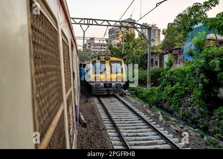 Mumbai Suburban Railway, Mumbai, India Stock Photo