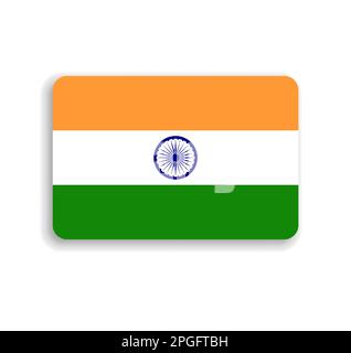 India Flat Rounded Flag Icon Button Vector Stock Vector Image & Art - Alamy