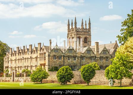 Merton College of the University of Oxford, Oxfordshire, England Stock Photo