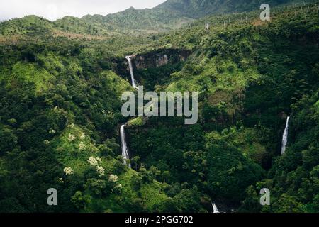 Mount Waialeale known as the wettest spot on Earth, Kauai, Hawaii. High quality photo Stock Photo