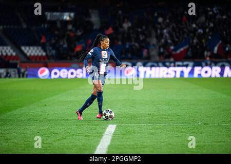 Paris, France. 22nd Mar, 2023. Ashley Elizabeth Lawrence during the UEFA Women's Champions League, Quarter-finals, 1st leg football match between Paris Saint-Germain (PSG) and VfL Wolfsburg on March 22, 2023 at Parc des Princes stadium in Paris, France. Credit: Victor Joly/Alamy Live News Stock Photo